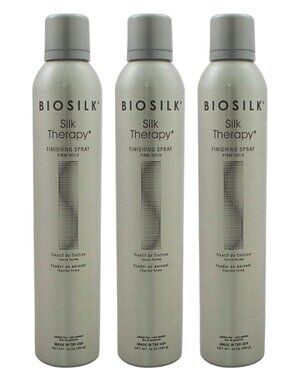 Silk Therapy Finishing Spray - Firm Hold by Biosilk for Unisex - 10 oz, 3 Spray